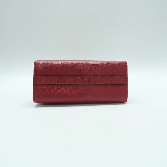 PRADA Monochrome Red Leather Shoulder Bag 891-032625 - Picture 5 of 12